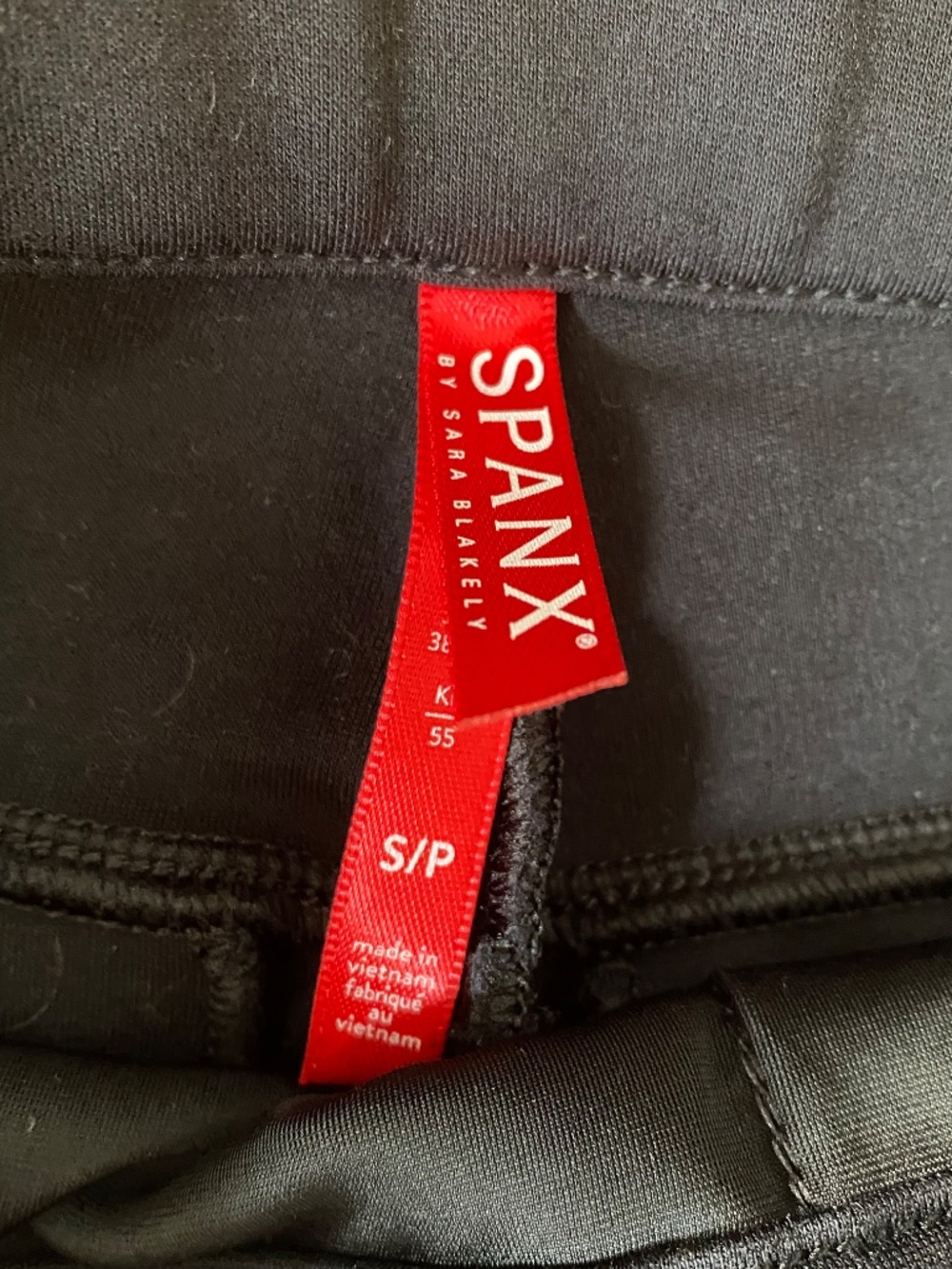 Spanx Perfect Pant Flare Leg High Rise Front Seam Ponte Trousers Black Size S - Picture 2 of 11